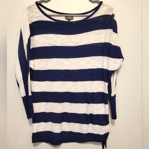 Express striped 3/4 sleeve
